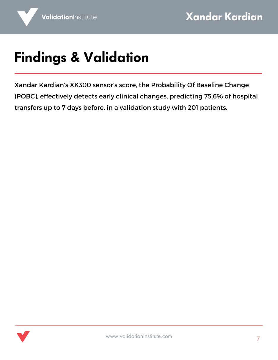 Findings and validation
