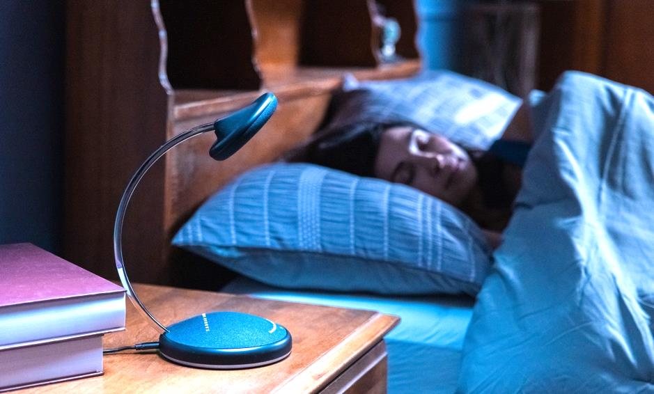 The XK300-H on a nightstand