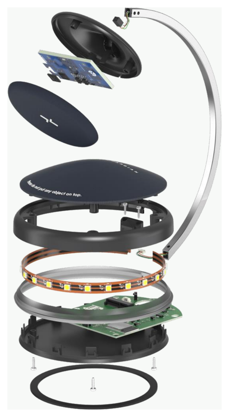 The XK300-H, exploded view